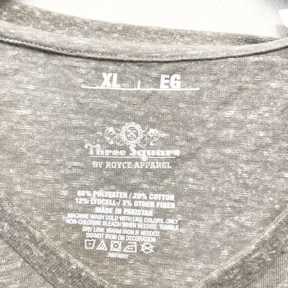 Three Square Women's Texas A&M Aggies V Neck Short Sleeve Shirt Heather Gray XL - Picture 4 of 4